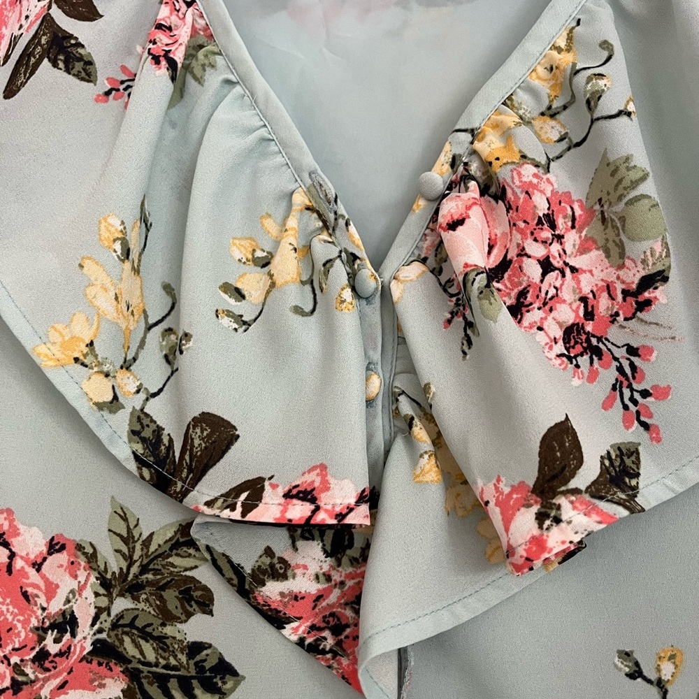 Floral Ruffle Sleeveless Dress - Picture 6 of 6